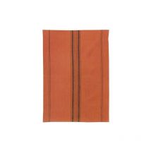 torchon 50 x 70 cm rayures brique - kilia - winkler
