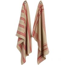 Torchon à rayures (Lot de 2)