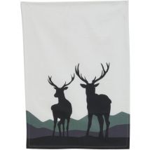 Torchon 100% coton Cerfs