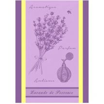 Torchon de cuisine en coton jacquard violet - Lavande