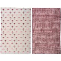 Torchon de cuisine en coton Libellules (Lot de 2)