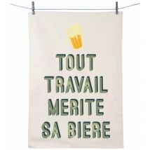 Torchon en coton décoré - Bières