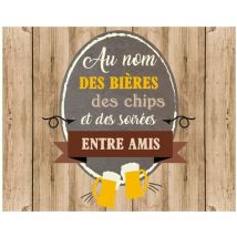 Torchon en coton décoré - Bières