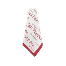6 torchon - sel & poivre rouge Winkler