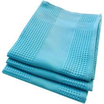 Torchon microfibre blue-diamond - lot de 3-45 cm x 70 cm