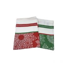 Torchon motifs noel 50 x 70 cm coton - tissages de beaulieu
