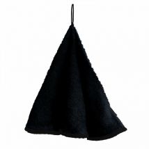 Torchon rond en coton eponge anthracite, par Soleil d'ocre