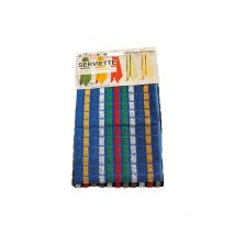 TISSAGES DE BEAULIEU - Torchons mineur 50x70cm x2 (1 bleu +1 noir)