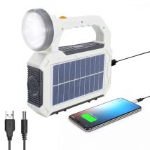 Torcia led potente tattica con carica solare, 8-10 ore di autonomia e 4 modalità di luce. Ideale per emergenze e attività outdoor. - Maka