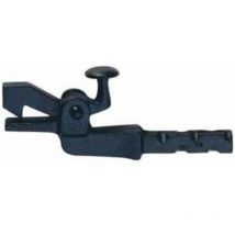 KWS - Torhalter 1304 Gr.2,Länge sichtbar 125mm,Wandmontage,Temperguss schwarz lackiert