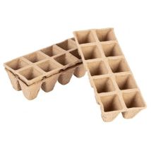 Kleine Torfsaatbeete (2x5 Löcher) 22 X 8,5 X 5,5 Cm, 10 Stück