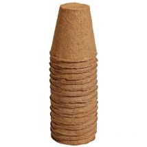 Torftöpfe 6 cm natur rund 24 Stück Anzucht Pflanztopf Anzuchttöpfe für Setzlinge