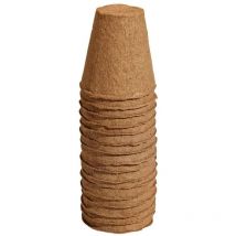Torftöpfe 8 cm natur rund 16 Stück Anzucht Pflanztopf Anzuchttöpfe für Setzlinge