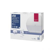 Tork - 954000 starter pack pour papier toilette jumbo T1 - design elevation - blanc