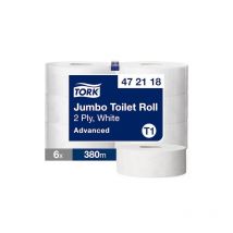 Le Plus De L'entretien - Tork Papier Toilette Jumbo blanc T1 (6x1) 472118