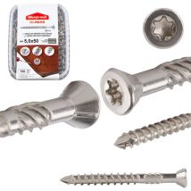 Tornillos para suelos y terrazas inox A2 wn 5.0x050