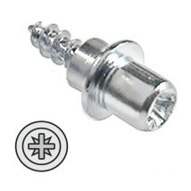 Italiana Ferramenta - Tornillo 5,8x20 Zincado Para Soporte Flipper Rosca Madera D.4mm