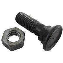 TSL - tornillos arado din608 6,8 sin baño negro 10x40 c-tuerca din934