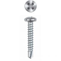 4,8X75) tornillo autotaladrante de cabeza alomada y huella ph cincado. huella PH(100U) - index