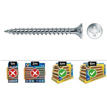 Celo - caja 250 unid. tornillo madera avellanado pozi din/ref vlox Ø4,5x60mm zincado+lubr.