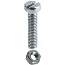 Buarfe - Blíster de 3 tornillo con tuerca 6x50mm din 84