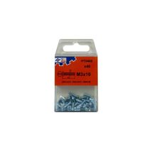 Tornillo c/p DIN963 zn C/15 pz - 5X20 mm