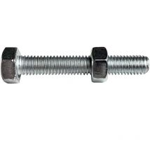 Perno de cabeza hexagonal Viswood acabado galvanizado Ø10 x 40 mm (lote de 10)