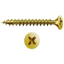Spax - tornillo rosca madera cabeza plana pozidriv yellow largo 30mm diámetro 4mm (caja 1000)