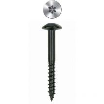 Caja de 100 - Tornillo inviolable - Torx - Zincado negro 6 x 50