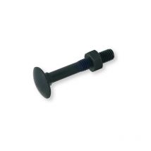 Lennie - Tornillo Cabeza redonda cuello cuadrado trcc - Zincado negro - Ø7x45 - caja de 100 - BTRCC0704506B