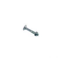 Tornillo Lennie Cabeza redonda cuello cuadrado trcc - Zincado blanco - Ø8x110 - caja de 50 - BTRCC0811002B