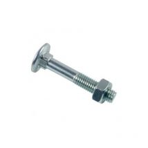 Tornillo Lennie Cabeza redonda cuello cuadrado trcc - Zincado blanco - Ø8x40 - caja de 100 - BTRCC0804002B