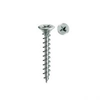 Mustad - Tornillo Framex para pvc - Philips cabeza avellanada reducida - Ø4.3x22 mm - Caja de 1000 - Cromado - SP436B430220C8C