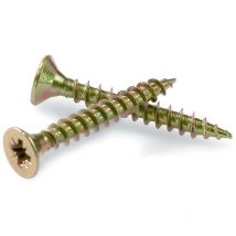 Caja de: 500 Uds. Tornillo Pozidrive Bricromatado Cabeza Plana (21-50) 4.5X50 Cs