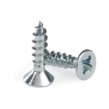 Caja De: 1000 Uds. Tornillo Pozidrive Zincado Cabeza Plana (19-30) 3.5x30 Cs