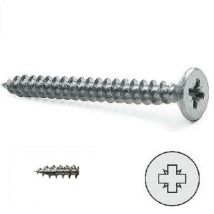 Tornillo rosca madera cabeza plana rs-fix pozidriv zincado largo 25mm diámetro 3mm (caja 1000)