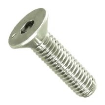 Tornillo rosca metal allen din 7991 acero inoxidable metrica m-10 largo 60mm