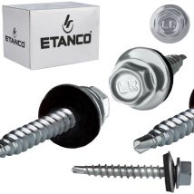 Etanco - Tornillos de agricultor GTF2 Z14 4,8x35 mm galvanizados