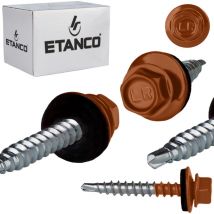 Etanco - Tornillos de agricultor GTF2 Z14 4,8x35 mm ral 8004