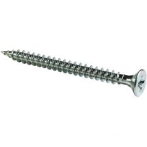 Tornillo de madera con cabeza avellanada pz zincada Viswood rosca total 6x40 mm (x10 tornillos)