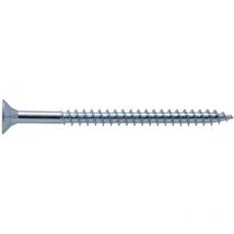 Tornillo de madera con cabeza avellanada pz zincada Viswood rosca total 6x80 mm (x5 tornillos)