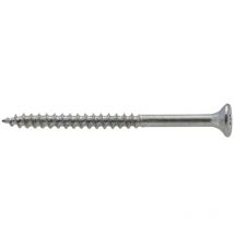 Tornillo de madera con cabeza avellanada PZ zincada Viswood rosca total 6x70 mm (x50 tornillos)