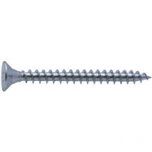 Tornillo de madera con cabeza avellanada pz zincada Viswood rosca total 5x50 mm (x12 tornillos)