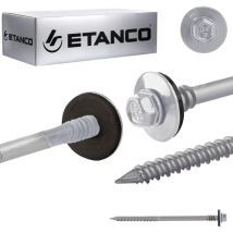 Etanco - Tornillos gtrw sp A19 6,4/7,0x120 mm ral 9006