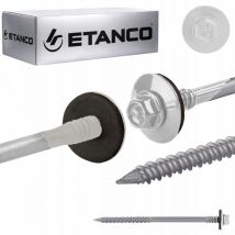 Etanco - Tornillos gtrw sp A19 6,4/7,0x140 mm ral 9010