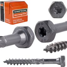 Simpson Strong Tie - Tornillos para juntas de carpintería ssh 10,0x80mm