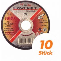 Toroflex - Favorit Trennscheibe Inox 10 Stück - Größe:115 x 1.0 x 22.2 mm