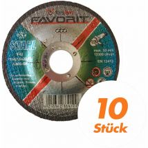 Toroflex - Favorit Trennscheibe Universal Stahl 10 Stück - Größe:115 x 2.5 x 22.23 mm