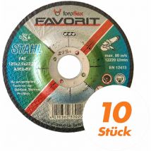 Toroflex - Favorit Trennscheibe Universal Stahl 10 Stück - Größe:125 x 2.5 x 22.23 mm