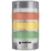 Segnalatore combinato led Werma Signaltechnik 691.200.55 n/a Luce continua, Luce lampeggiante 24 v/dc 85 dB